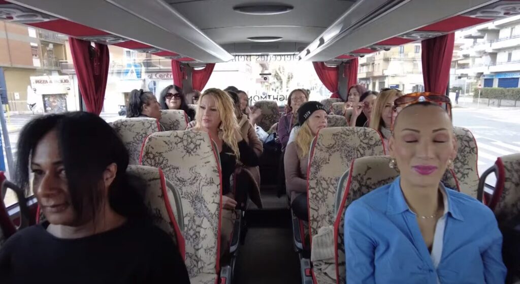 transgenders go to lunch with Pope