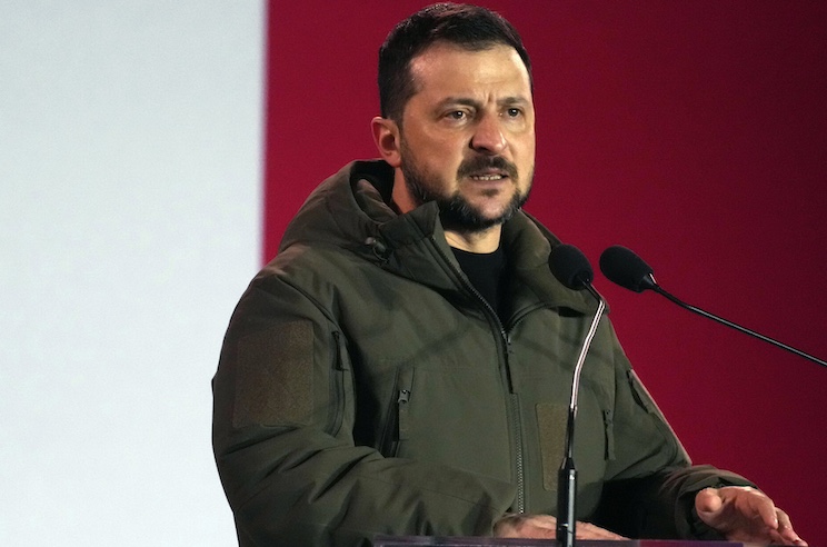 Zelensky bans all future elections in Ukraine to protect democracy.