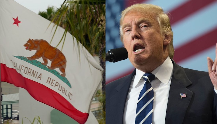 California Democrats to ban Trump from the 2024 ballot.