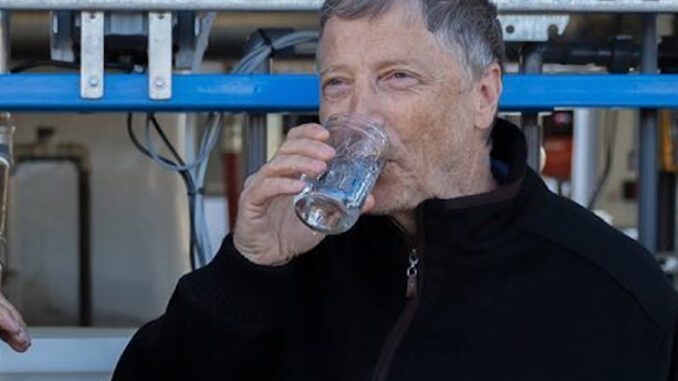 California approves Bill Gates scheme to force residents to drink their own feces