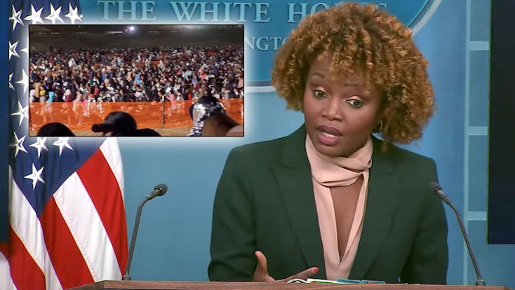 White House Press Secretary insists everything is fine on the Southern border