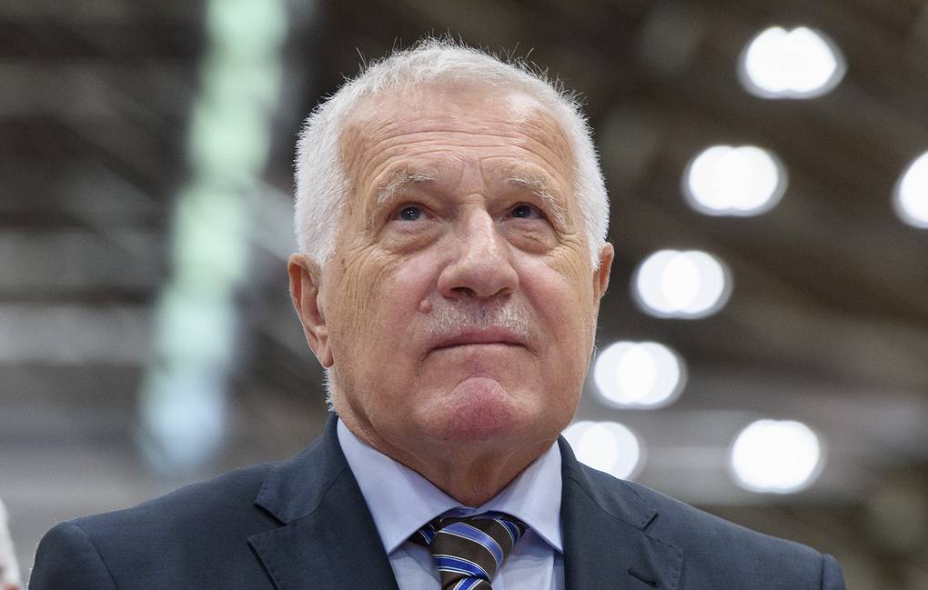 FORMER CZECH PRESIDENT Vaclav Klaus