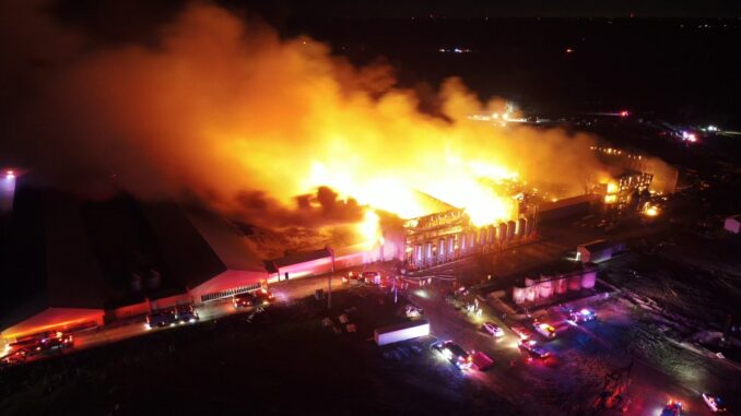 Texas fire chicken farm