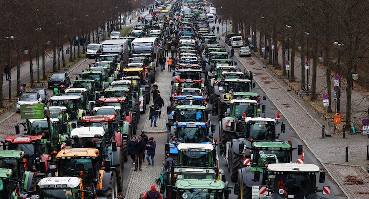 Thousands of German farmers rise up against WEF takeover of the food supply.
