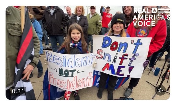 East Palestine residents protest Biden's visit