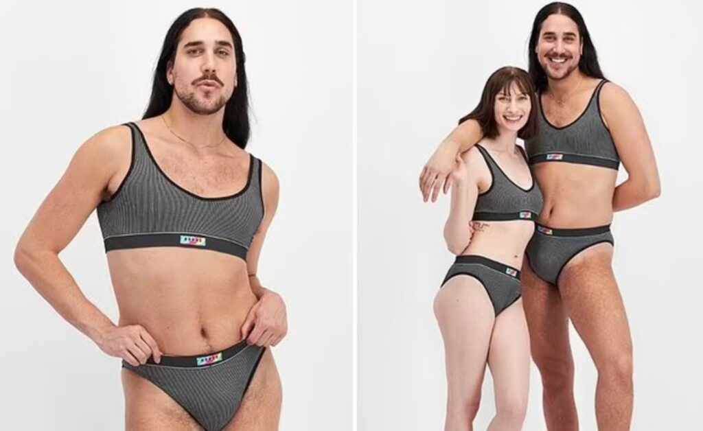 Underwear company use non binary model