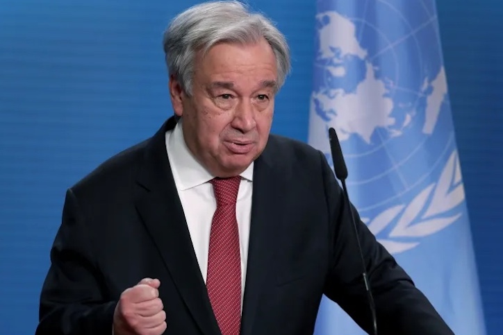 UN boss Antonio Guterres calls for slavery reparations for black people in the U.S.