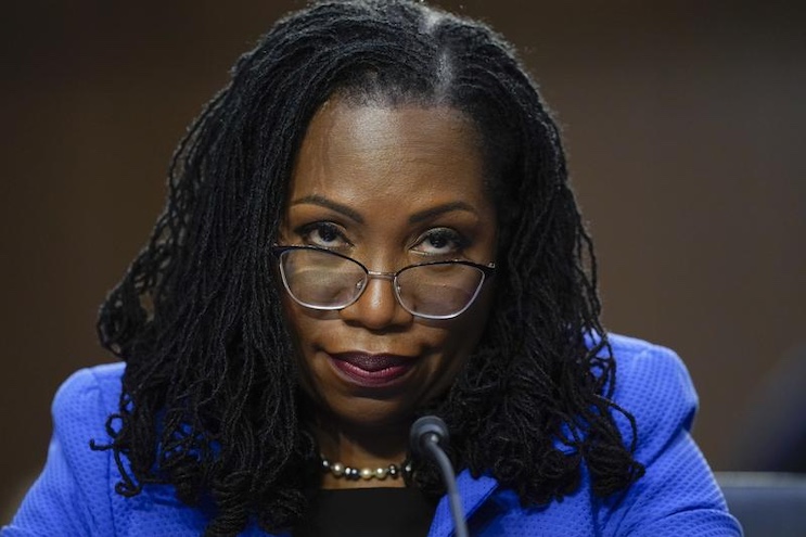 Justice Jackson calls for First Amendment to be abolished.