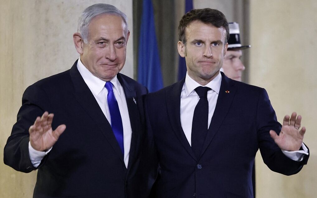 Netanyahu Macron