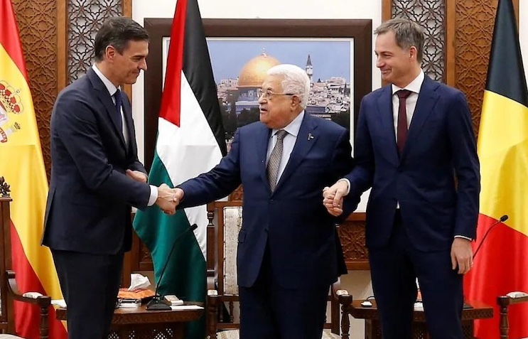 Spain officially recognizes Palestinian statehood.