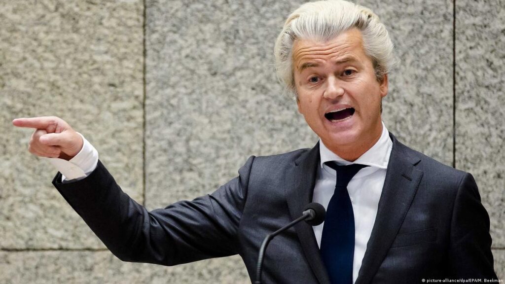 Dutch leadr Geert Wilders