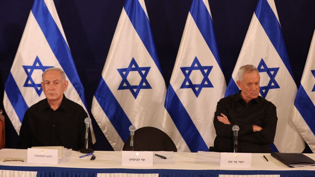 Netanyahu and Benny Gantz