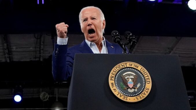 Biden threatens to jail Trump following his poor debate performance.