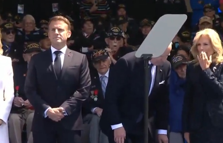 Biden rushed away after crapping his pants during D-Day celebrations this week.