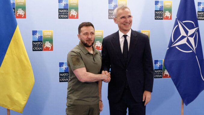 nato chief and zelensky
