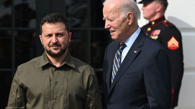 Zelensky Biden Ukraine aid