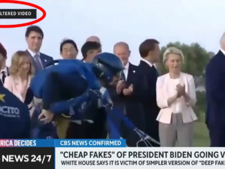 CBS claims original vid of Biden wandering off is a deep fake.