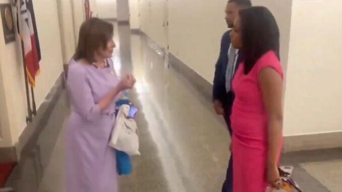 Pelosi unloads racist tirade at black ABC reporter.