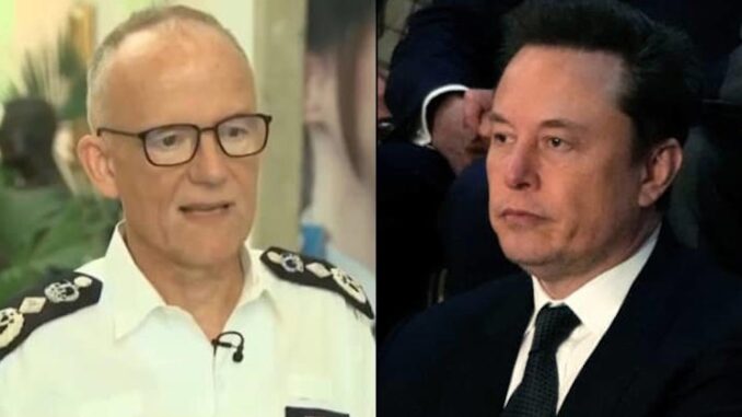 UK police chief threatens to arrest Elon Musk if he comes to Britain.