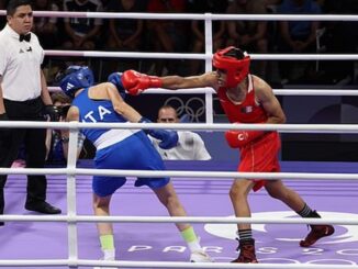 Biological male boxer beats female boxer to a pulp during woke Olympics.