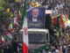 funeral of Hamas leadr in Iran