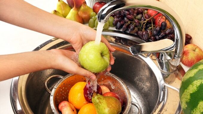 Washing fruit does not remove pesticides study finds.