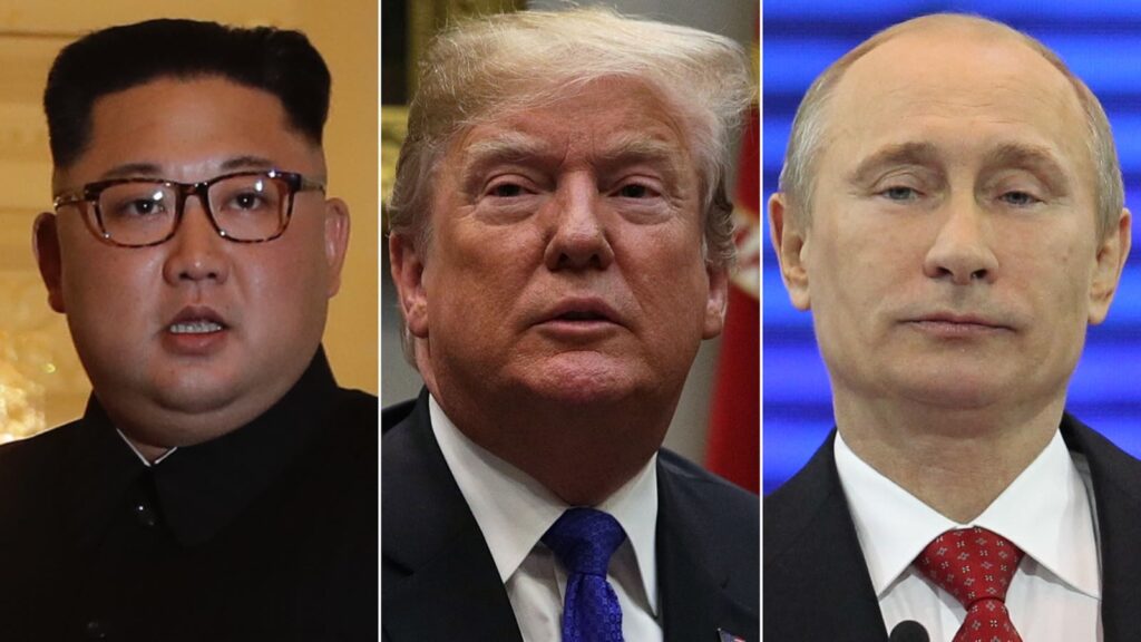 Jong un, Trump and Putin