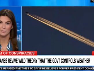 CNN lashes out at conspiracy theorists for suggesting that the government can control the weather.