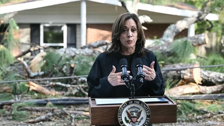 Kamala Harris Blames ‘Conspiracy Theorists’ for Failed Hurricane Helene Recovery Efforts