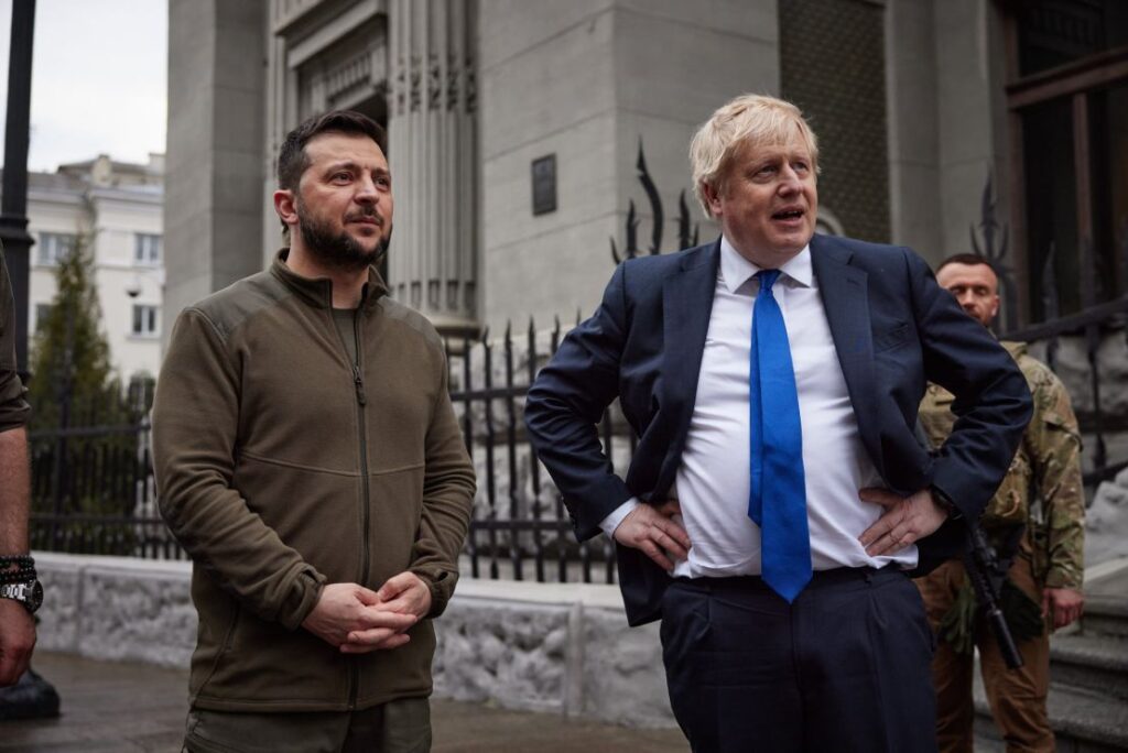 Zelsensky Boris Johnson