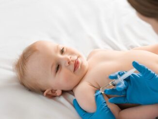 baby getting vaccine