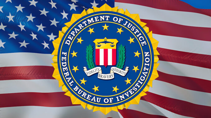 FBI US flag