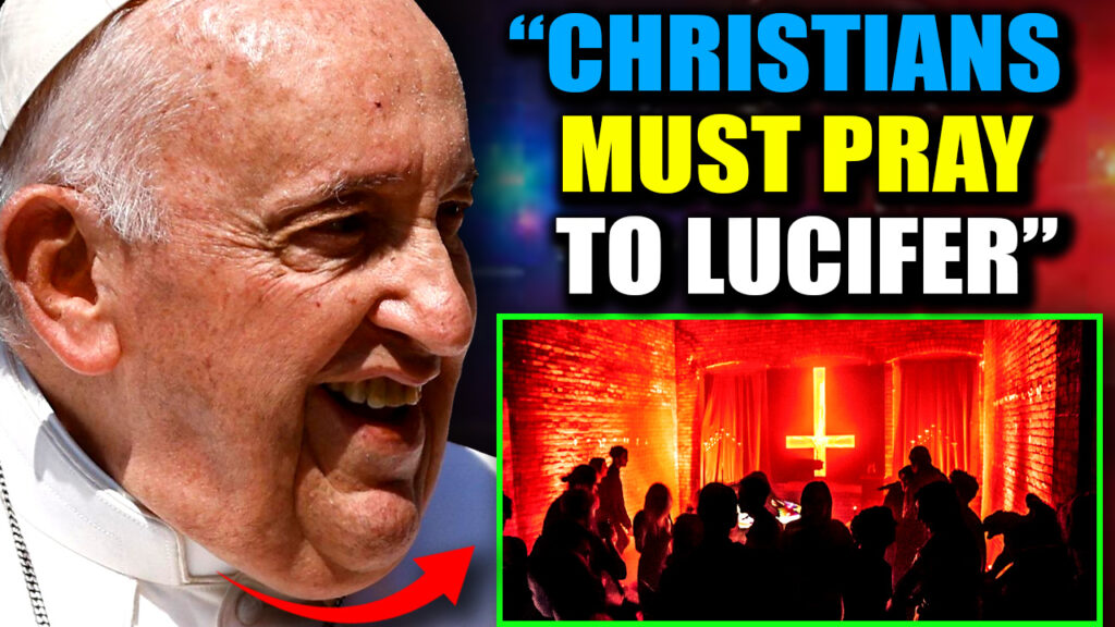 If you thought Pope Francis couldn't make it any clearer that he is a Satan-worshiping false prophet dedicated to ushering in the New World Order, think again.