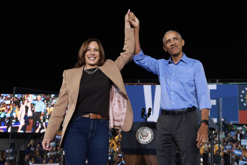 Obama and Kamala Harris
