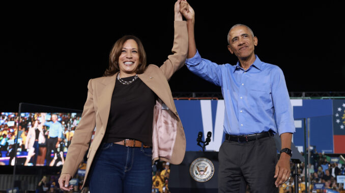 Obama and Kamala Harris