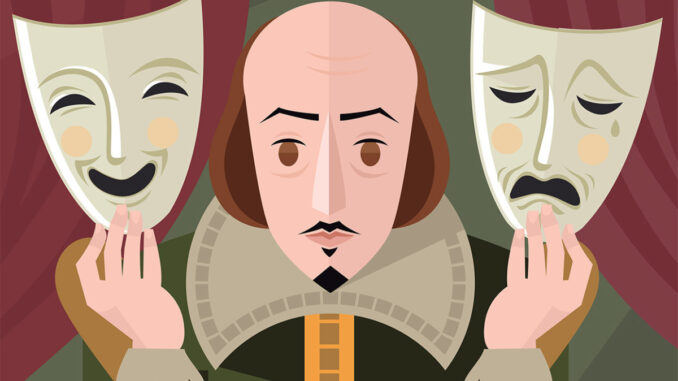 shakespeare comedy and tragedy masks