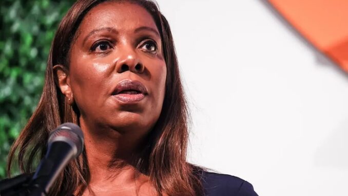 Docs prove Letitia James married her own biological father.