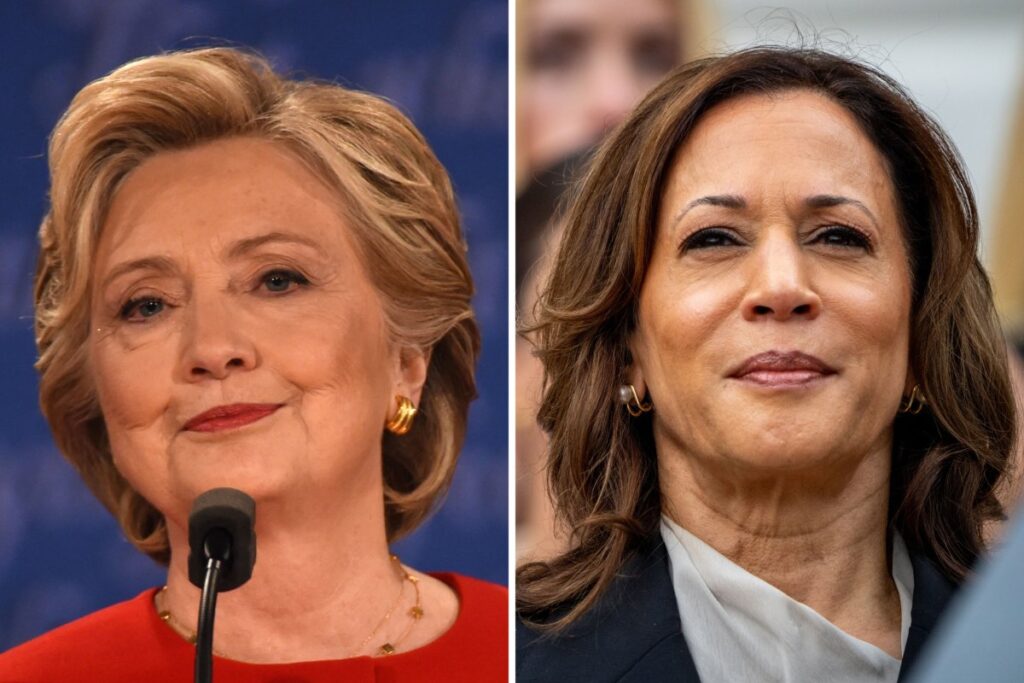 Clinton and Harris