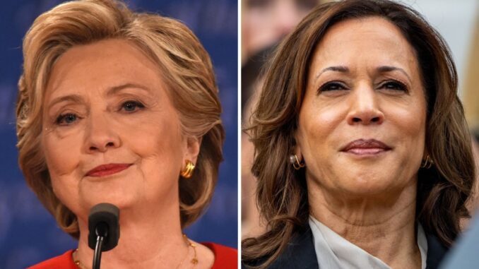 Clinton and Harris