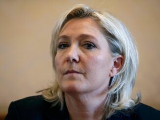 EU bans Marine le Pen from running in next election.