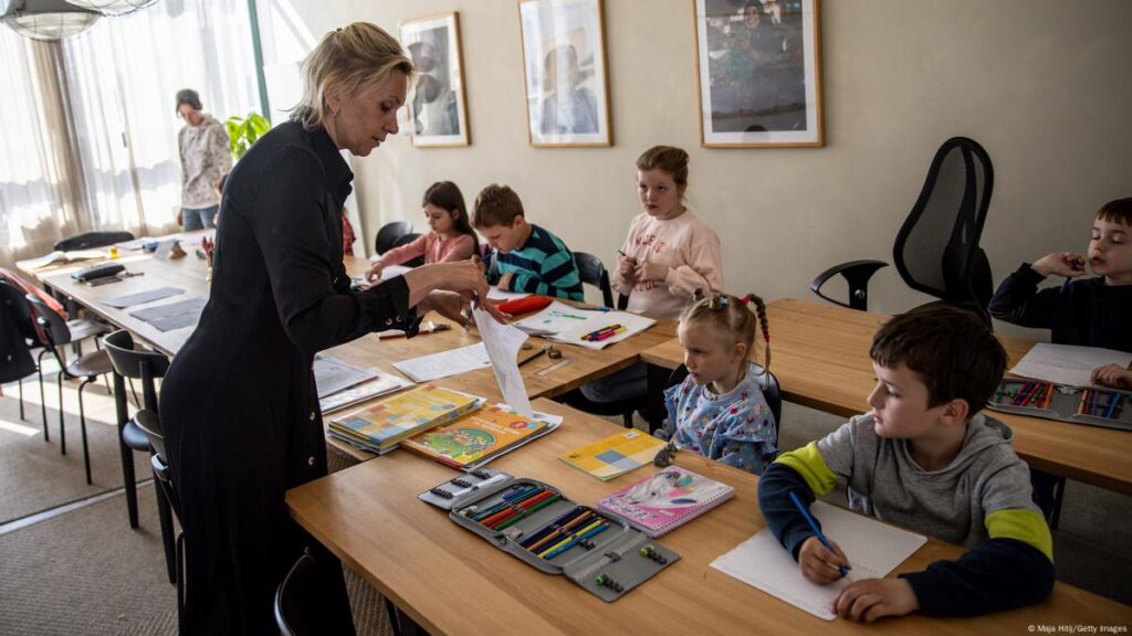 german school children