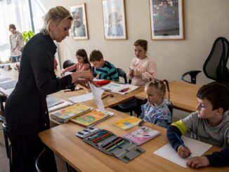 german school children
