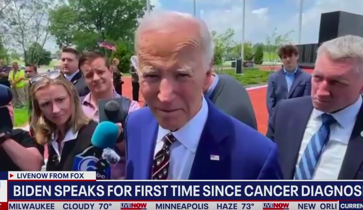 CNN Cuts Away as Biden Gets in Female Reporter’s Face, Threatens To ‘Beat the Hell’ Out of Jake Tapper