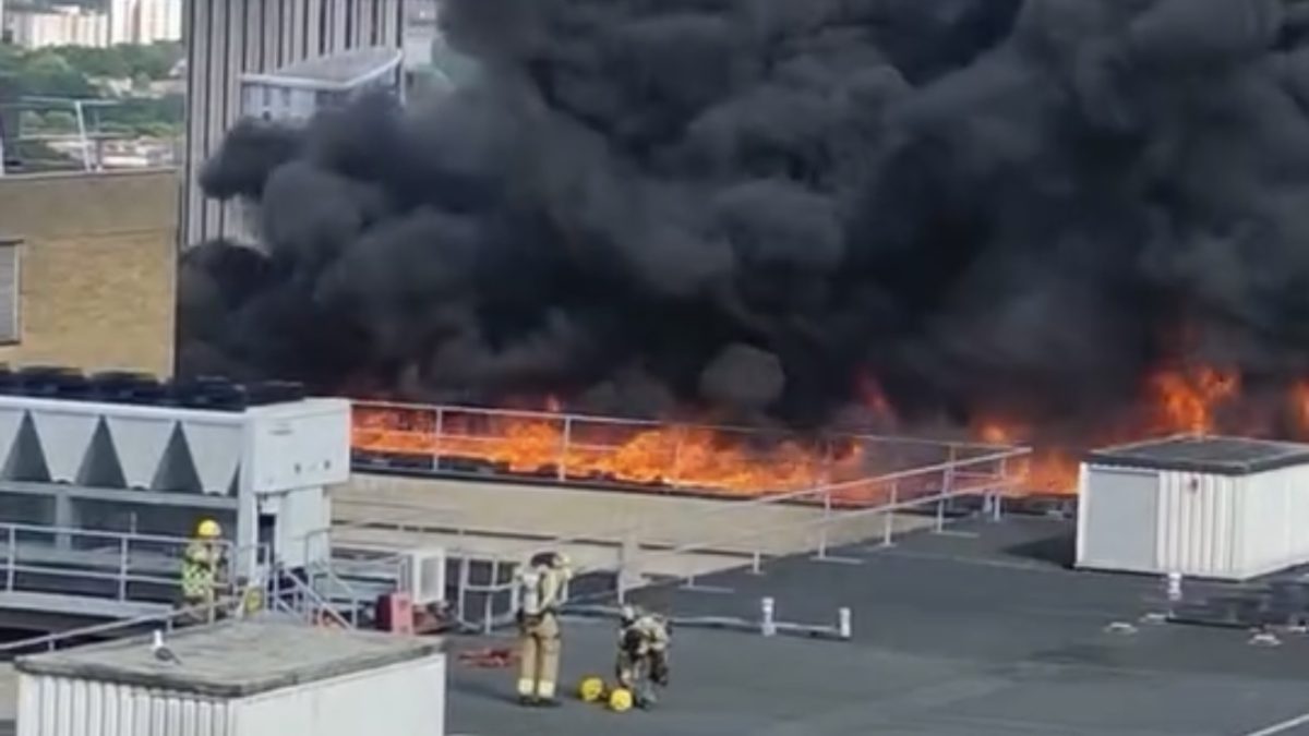 Massive Fire Tears Through UK Hospital After Solar Panels Burst Into Flames