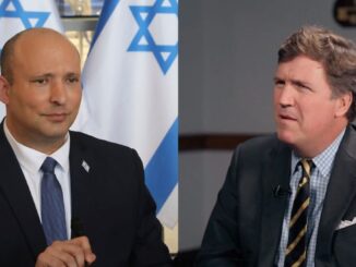 Es Israeli PM and Tucker Carlosn