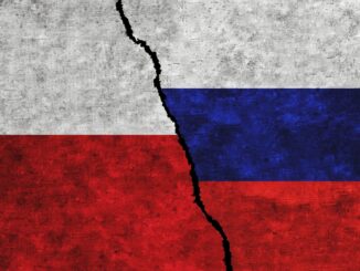 POLAND AND RUSSIA FLAGS