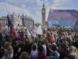 Trans activists London rally