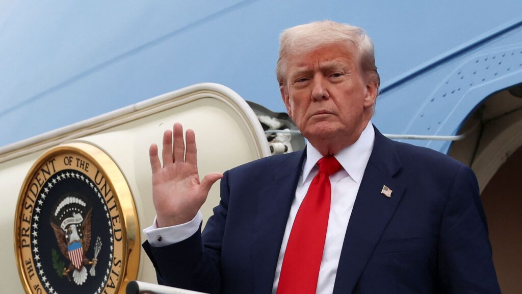 Trump arrives in Scotland