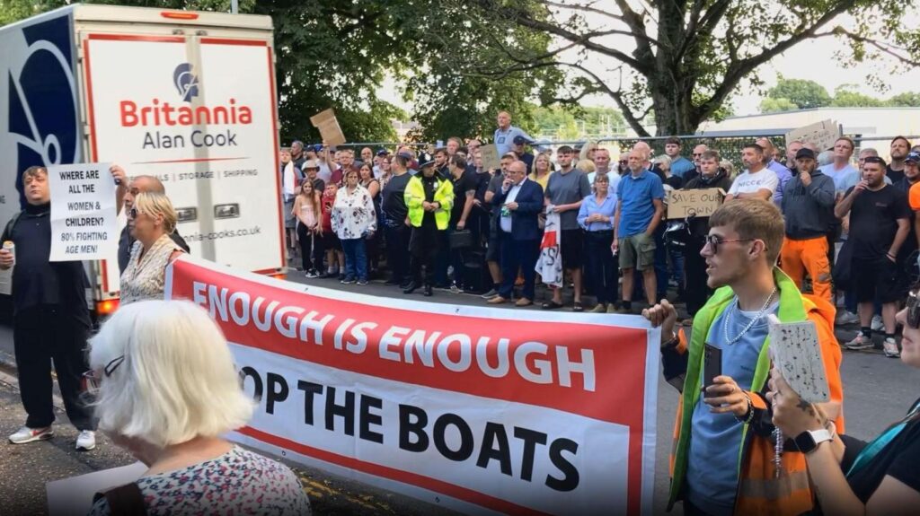 ILLEGAL MIGRANT PROTEST