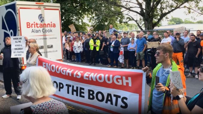 ILLEGAL MIGRANT PROTEST